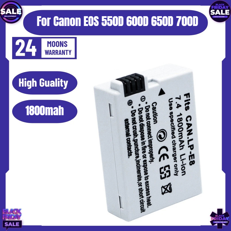 Drone Battery - Nouvelle batterie d'appareil photo LP-E8 pour