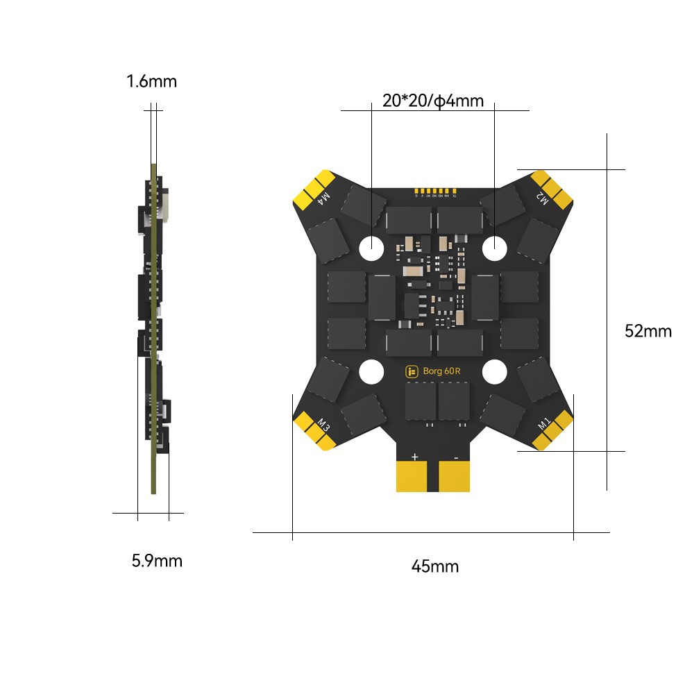 Contrôleur de vol iFlight Borg - Drone Esc avis et prix